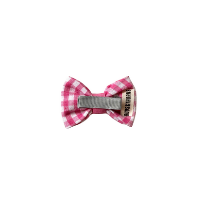 Gingham Hair Clip or Tie (for Humans)